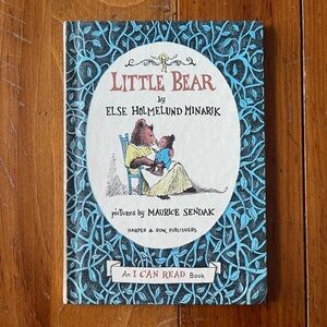 Vintage Little Bear by Else Holmelund Minarik - Blue and White Kids Book